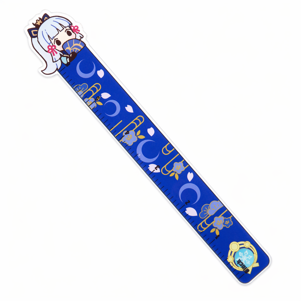 Genshin Impact Acrylic Rulers with Character Designs Kamisato Ayaka