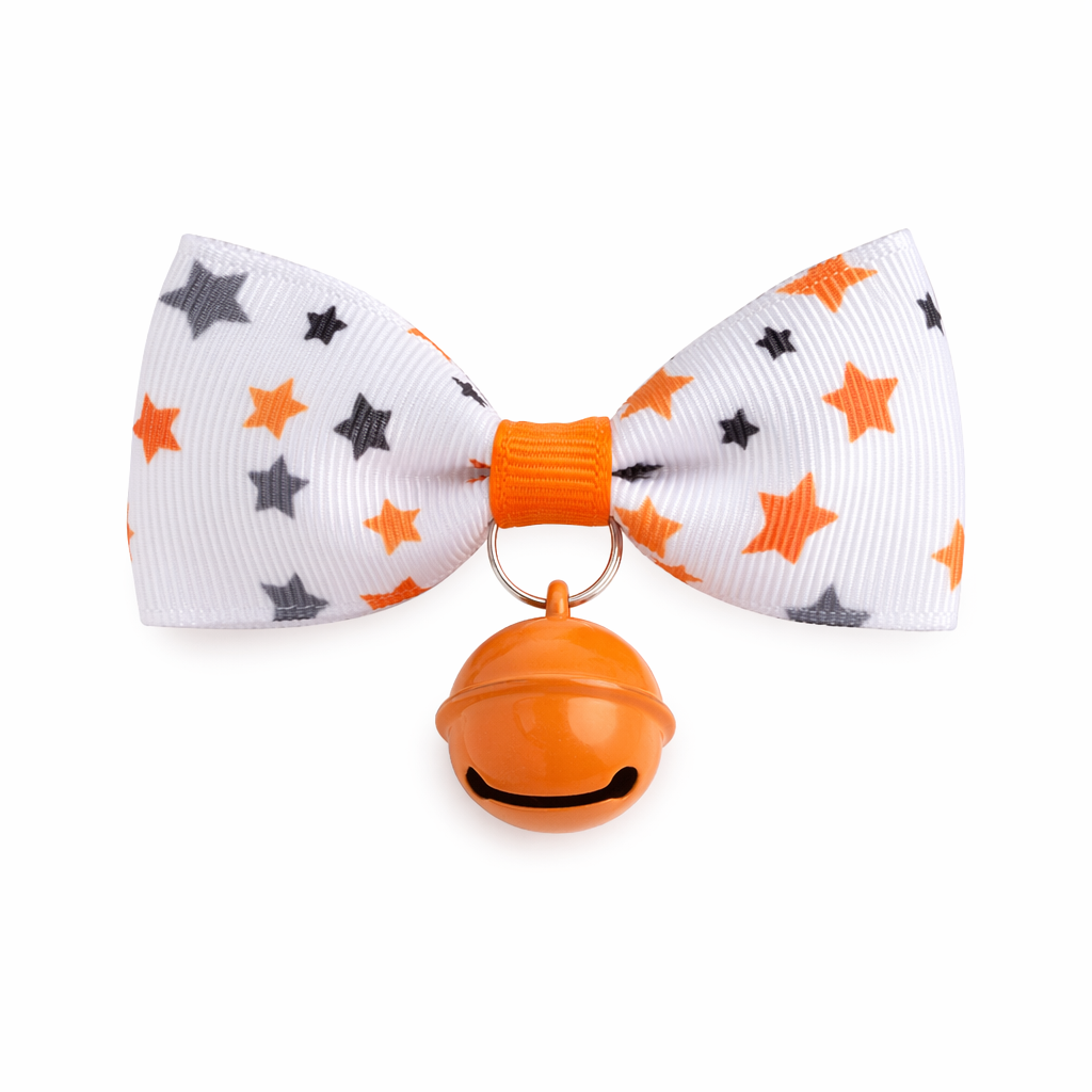 Halloween Bow Tie Collar Set for Pets White