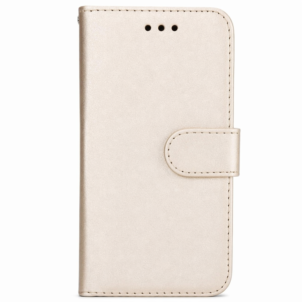 Detachable Magnetic Wallet Case for iPhone: Securely Hold Your Cards Gold