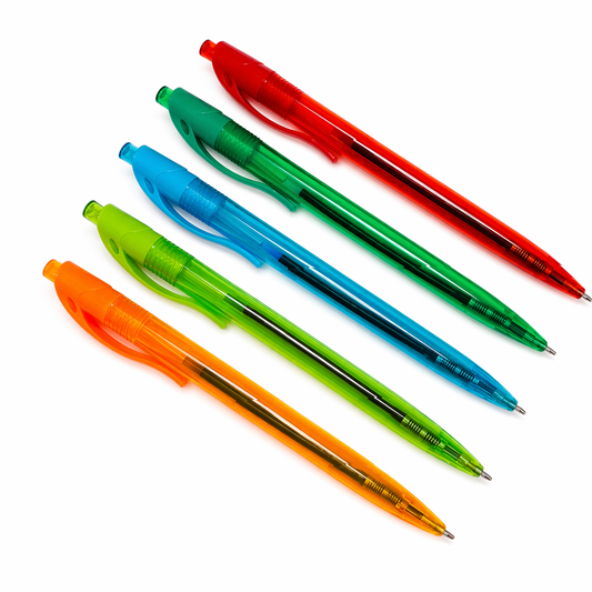 1000 Units of See-Through Smooth Writing Pens Default