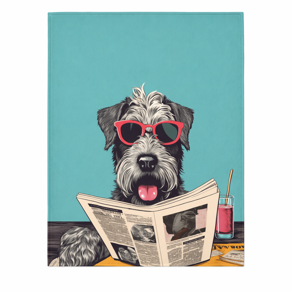 Cozy Schnauzer Blanket: A Plush Throw for Reading Default