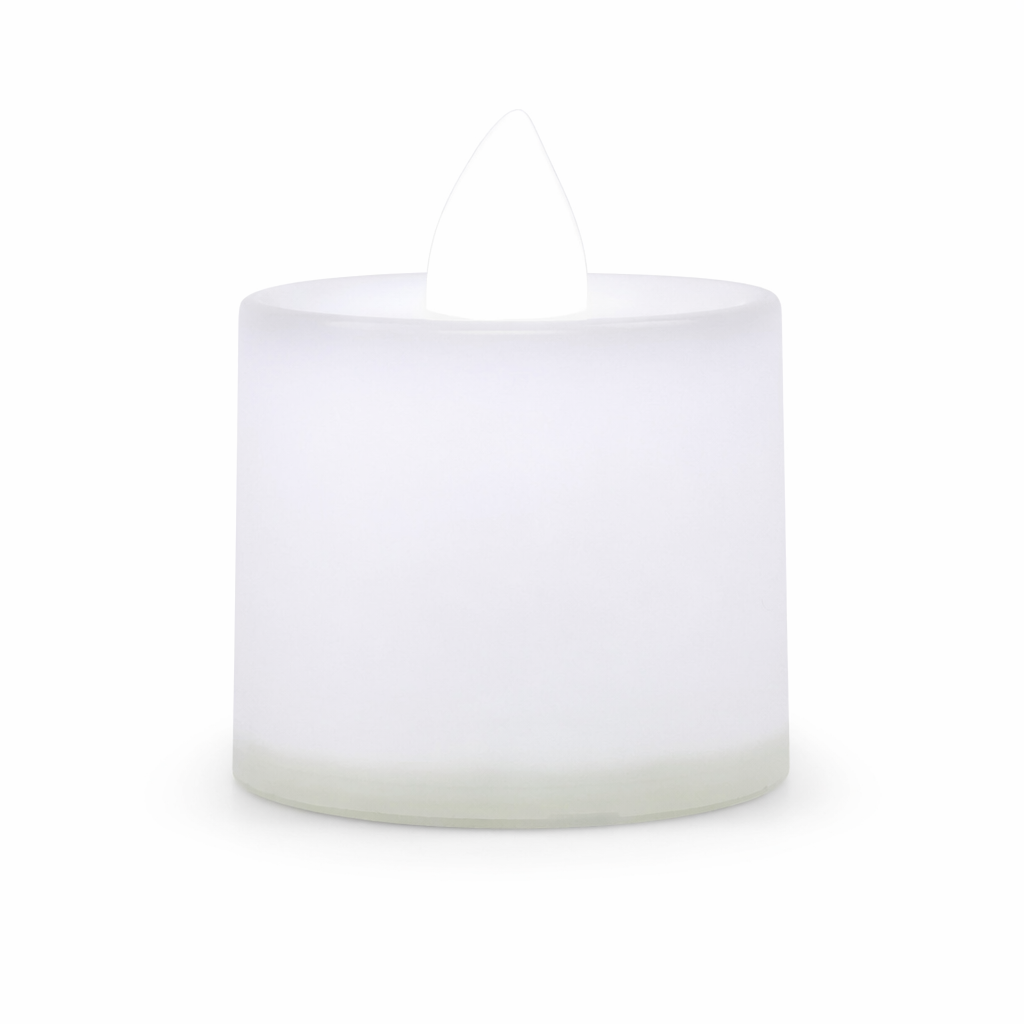 24-Piece Set of LED Candles Round White Light