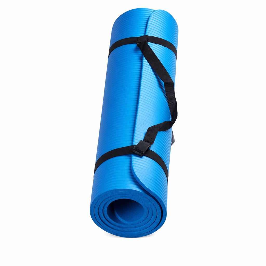 Extra-Large Non-Slip Yoga Exercise Mat Blue