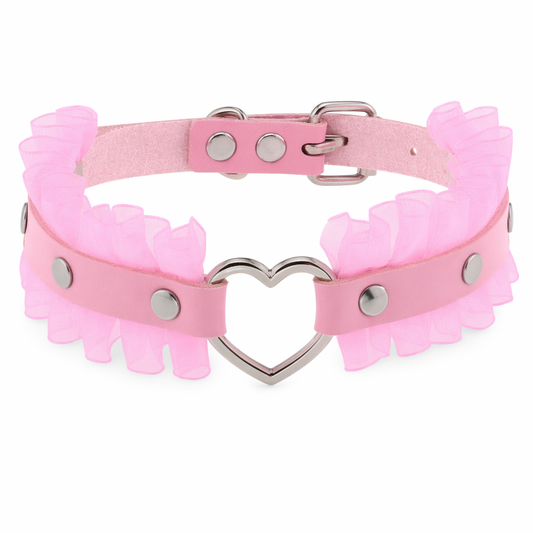 Heart-Stopping Harajuku PU Leather Choker Default