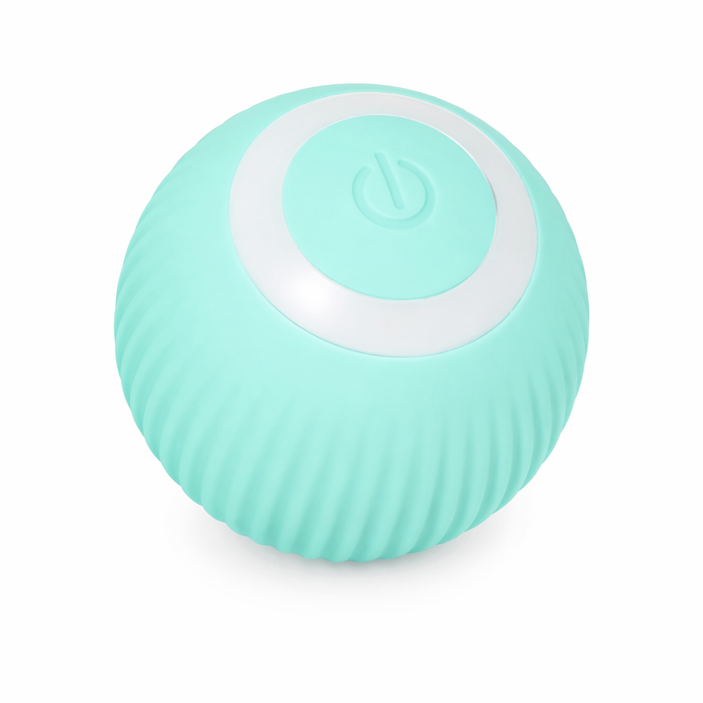 Rolling Cat Toy Ball - Electric and Entertaining Blue