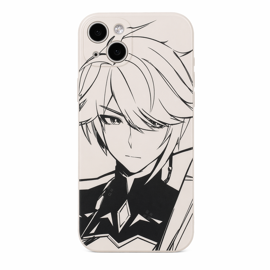 Genshin Impact Phone Cases with Sketch Art Alhaitham