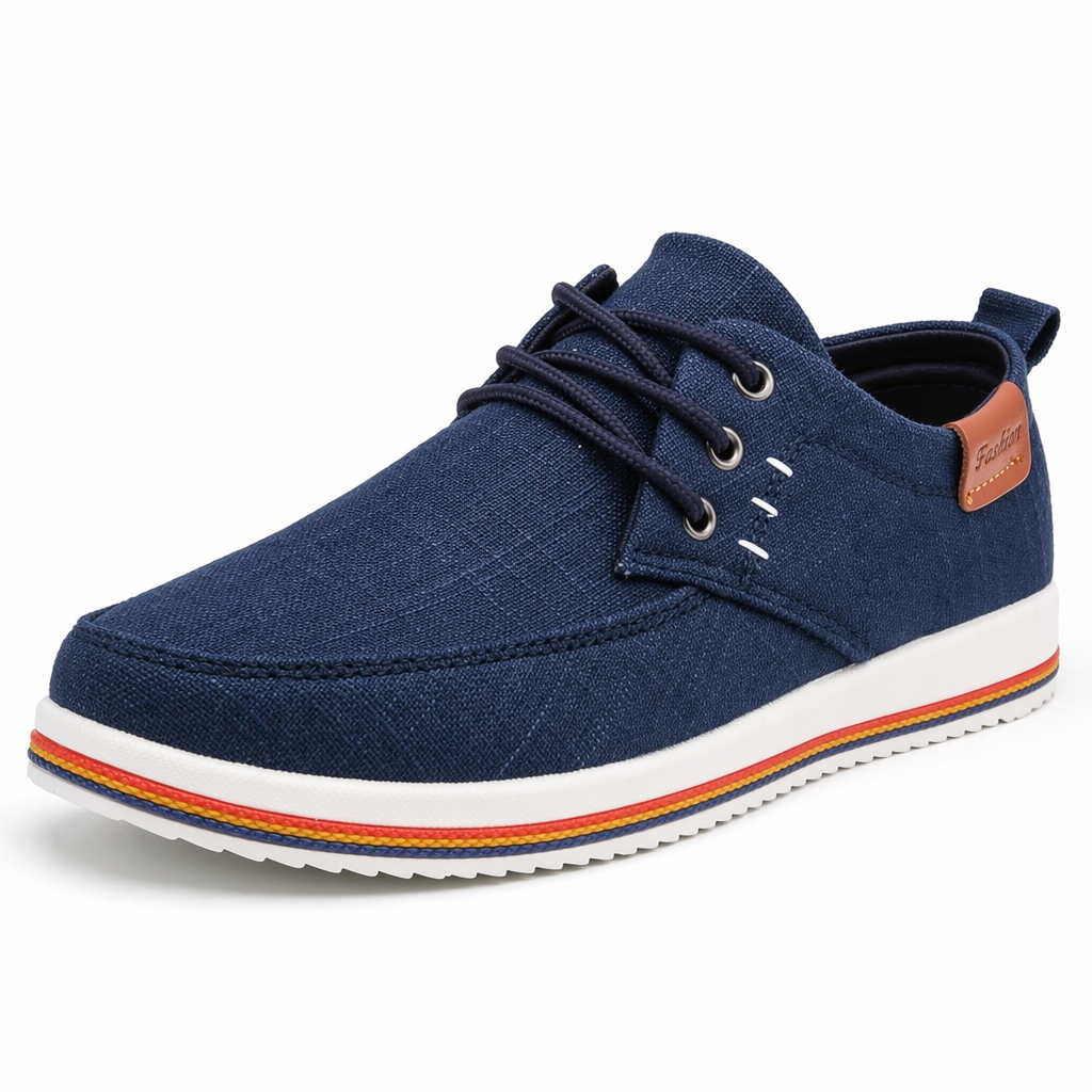 Canvas Loafers for Men's Casual Wear Blue