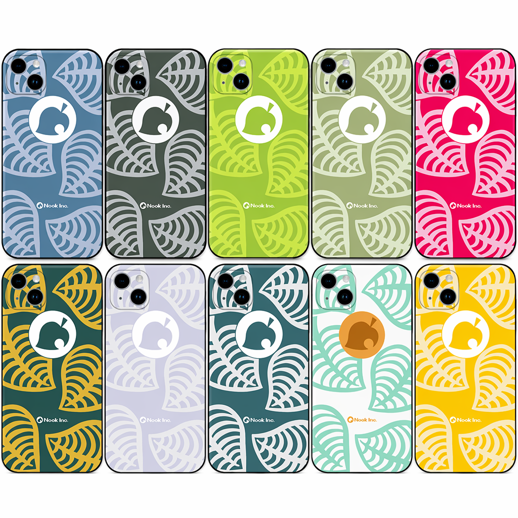 ACNH Nook Phone Cases with Leaf Design Default