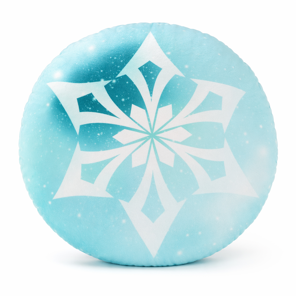 Genshin Impact Plush Cushion with Elements Cryo