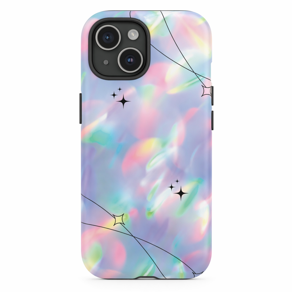 Durable iPhone Case with Stars in Gradient Pattern Default