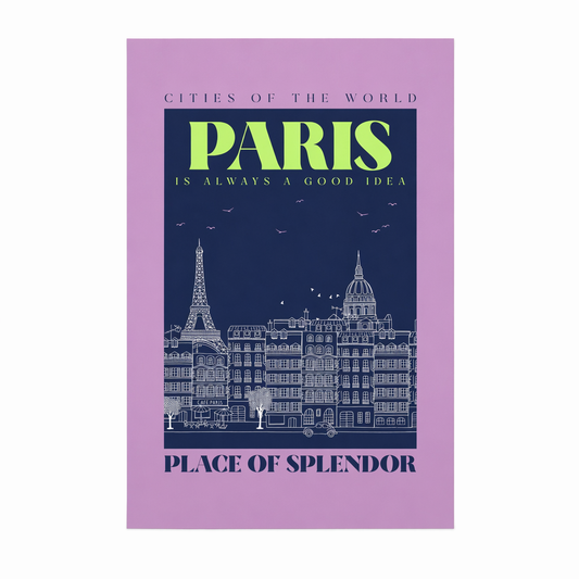Cityscape of Paris Poster Default