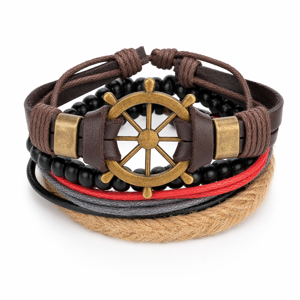 Gothic Layered Bracelet for Men S99B33