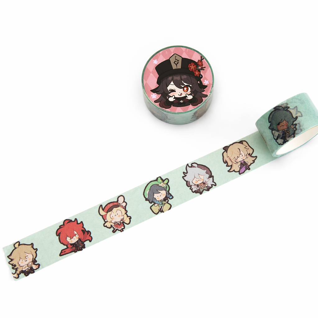 Genshin Impact Character Washi Tape Collection L