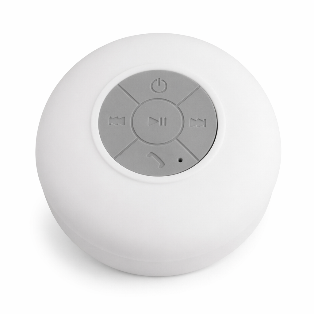Bluetooth Speakers with Waterproof Capability and Microphone White