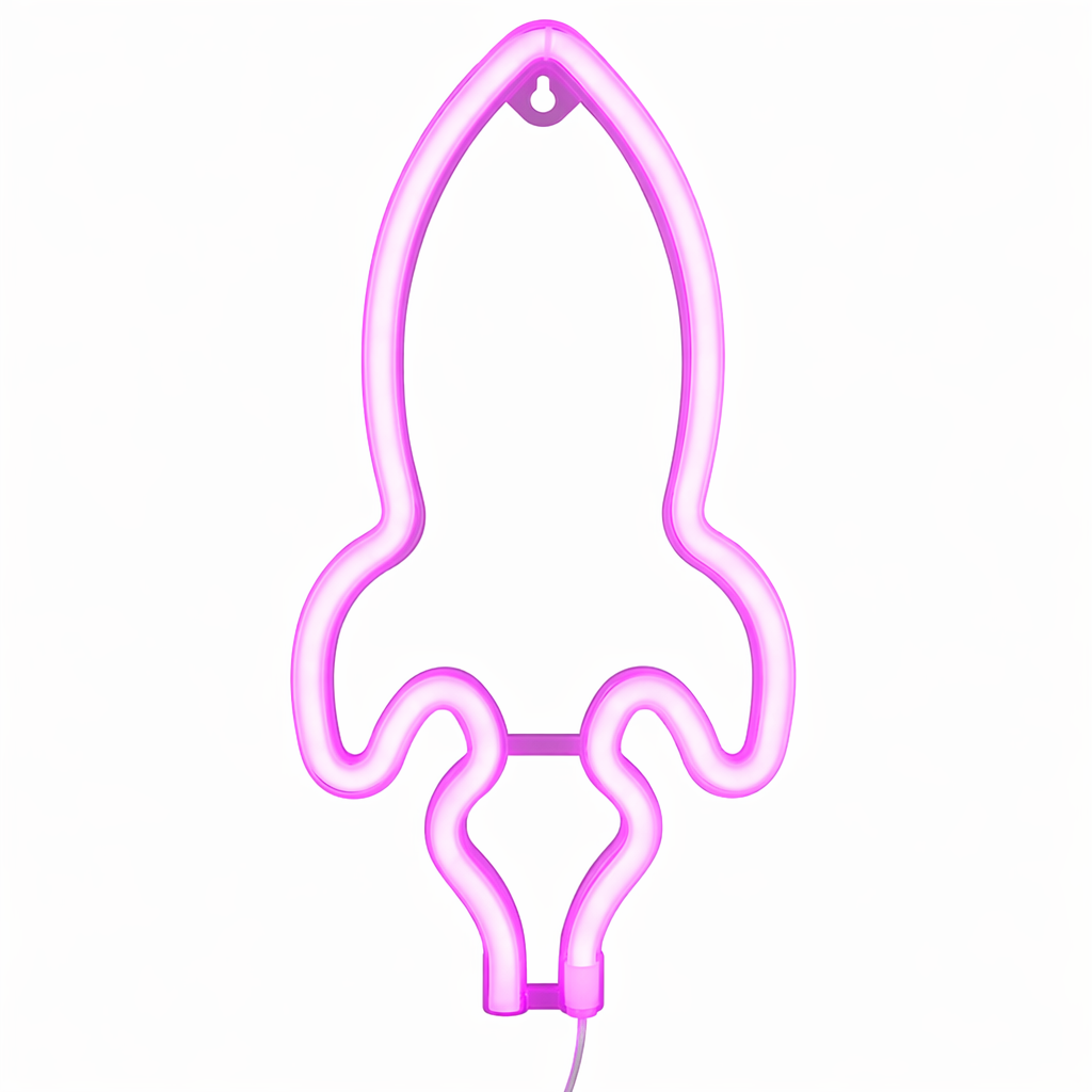 Rocket Neon LED Lights - Cosmic Charm! C