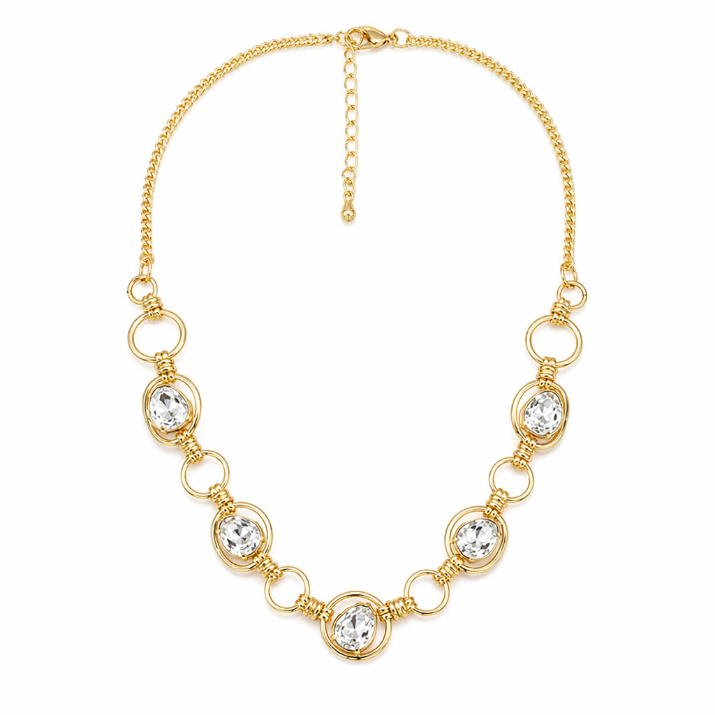 Gold Crystal Mika Necklace Default