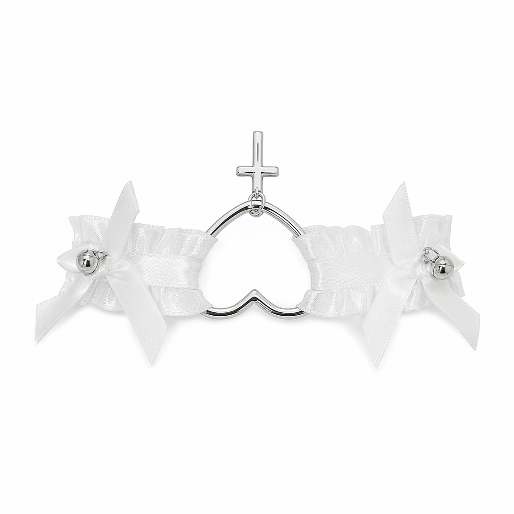 Harajuku-inspired Leg Heart Garter/Choker Default