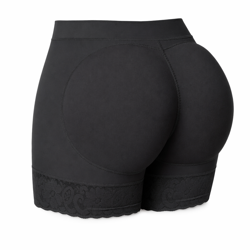 Black Padded Panty for Enhancing the Body Shape and Lifting the Butt Default