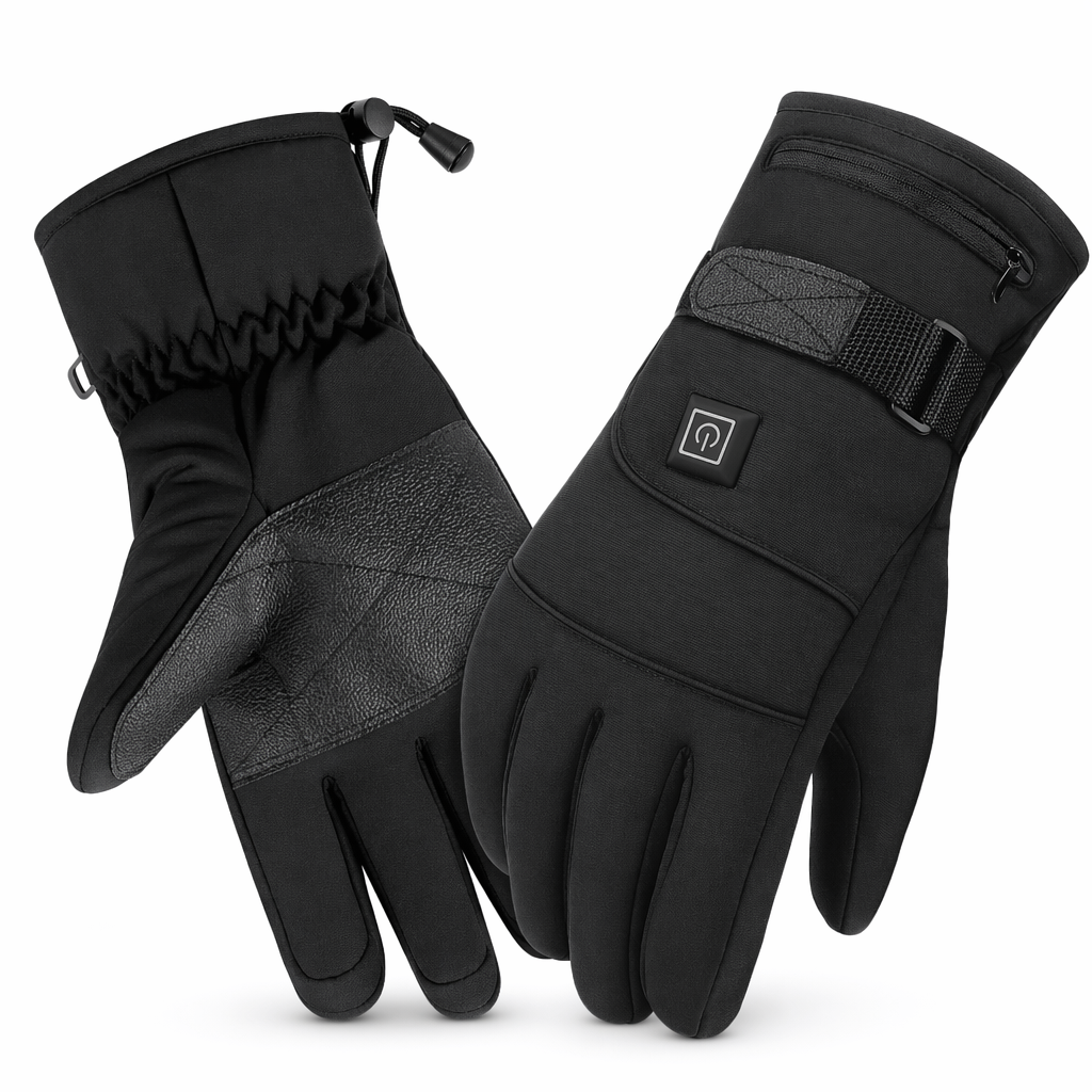 Heated Battery Powered Motorcycle Gloves with Waterproof Touch Screen Default