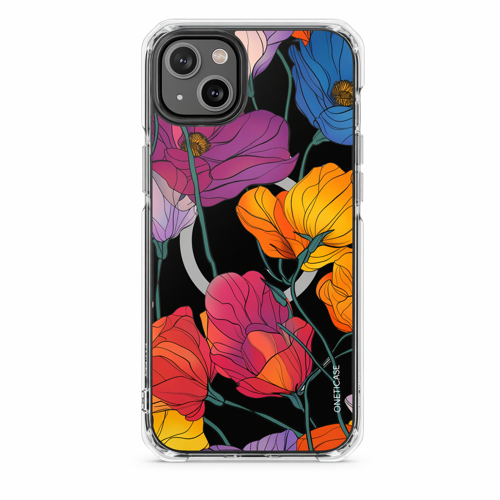 Magnetic Clear Case for iPhone Series - Blossom Design Default