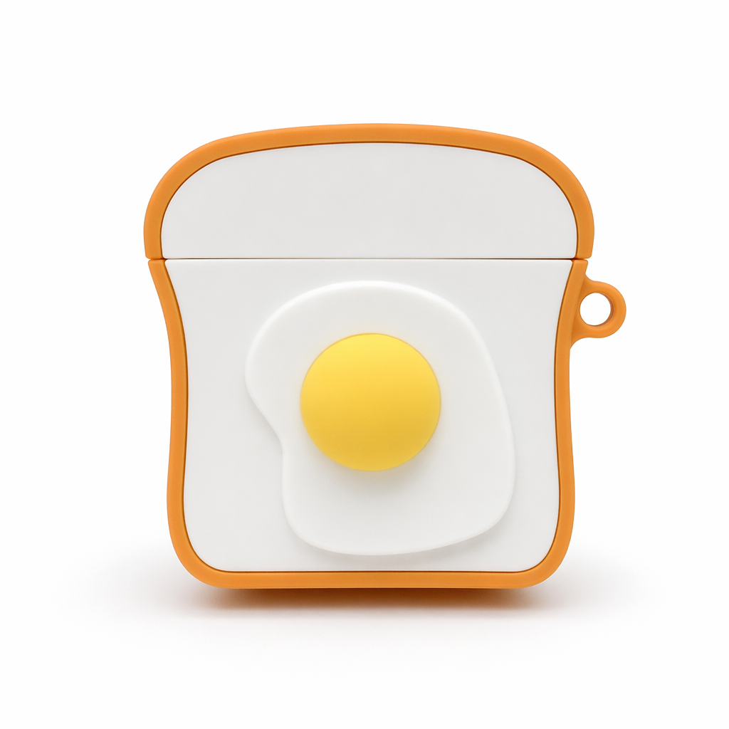 Silicone Airpods Case with Cartoon Design 1