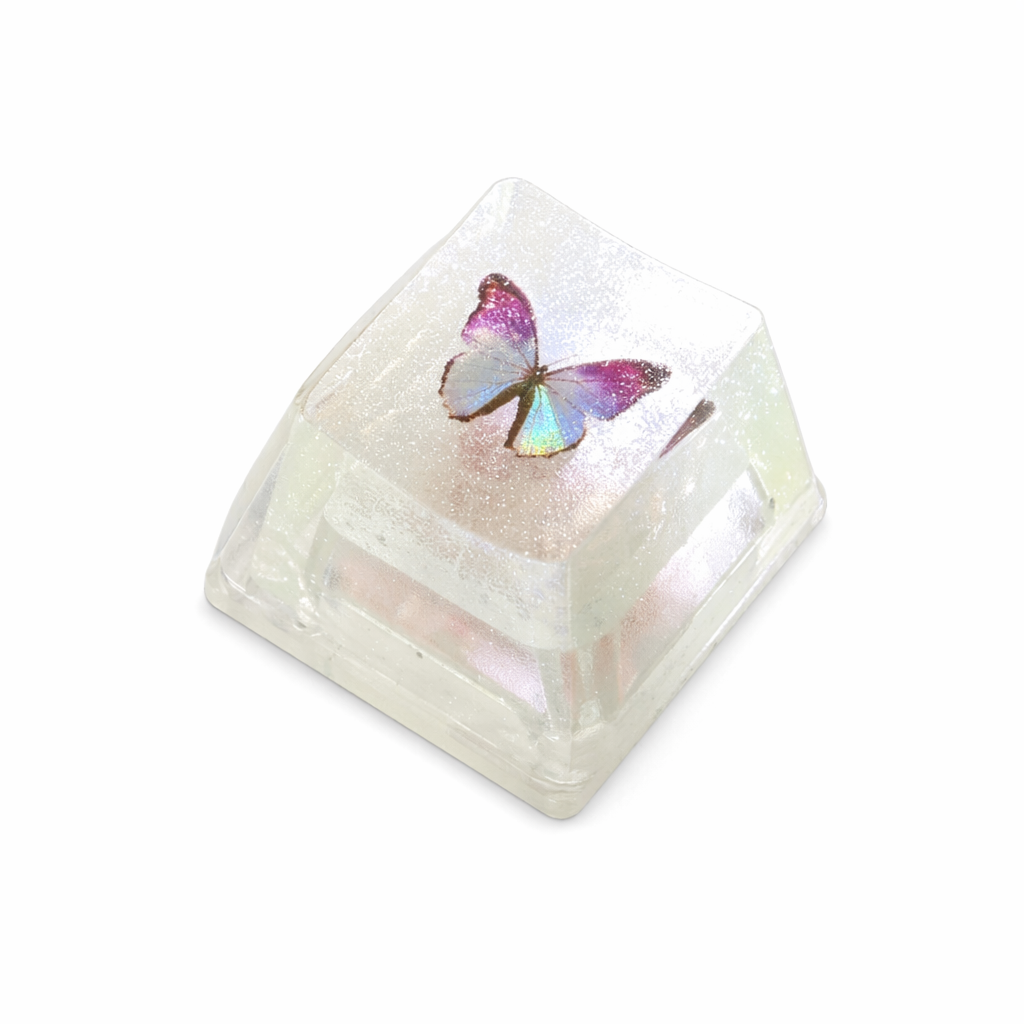Keycap with Butterfly Design Crystal