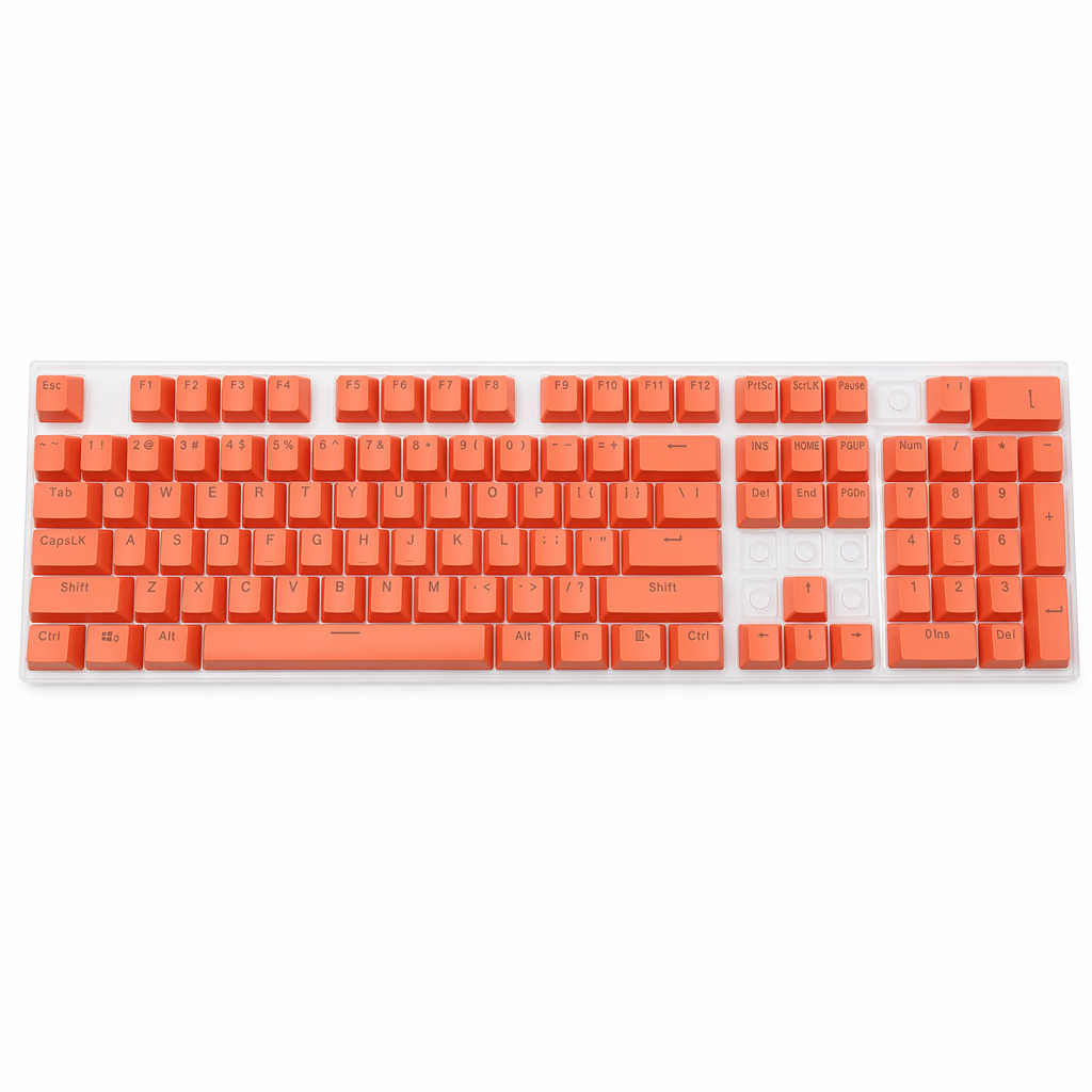 104-Key Mechanical Keyboard Keycap Set Orange