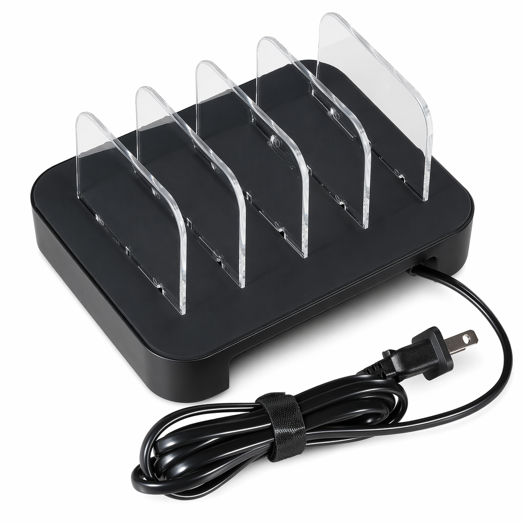 3-Port Fast Charge USB Phone Charger black