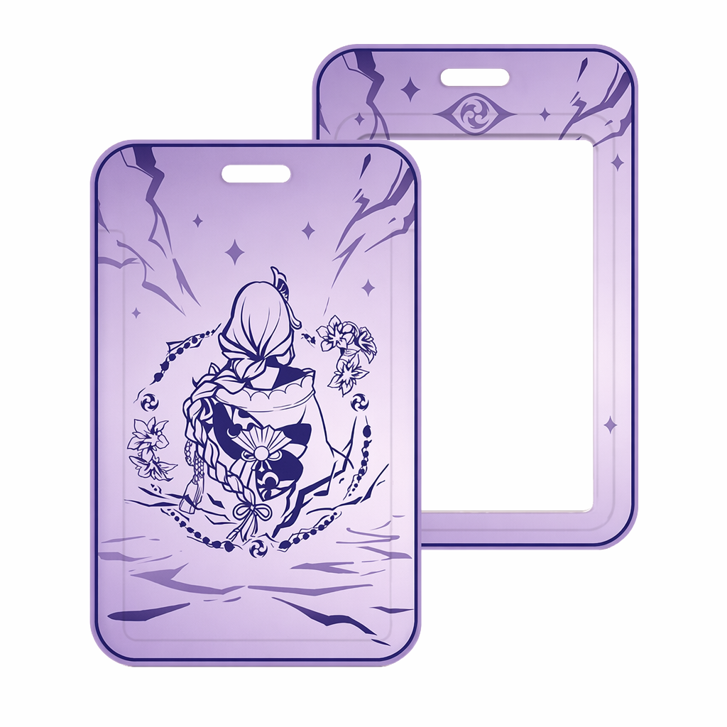 Genshin Impact Lanyard with Card Holder Raiden Shogun