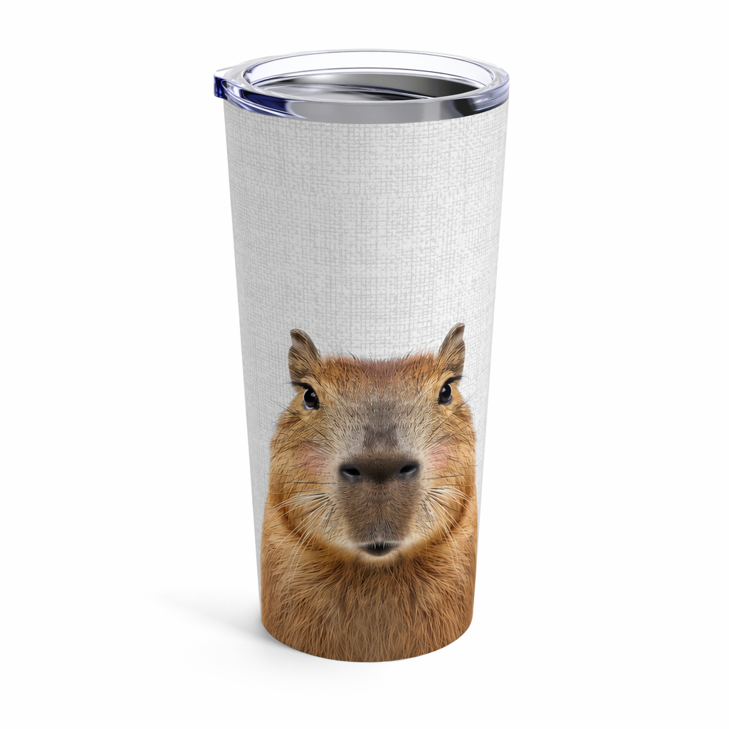 20oz Tumbler with a Rosy Capybara Design Default