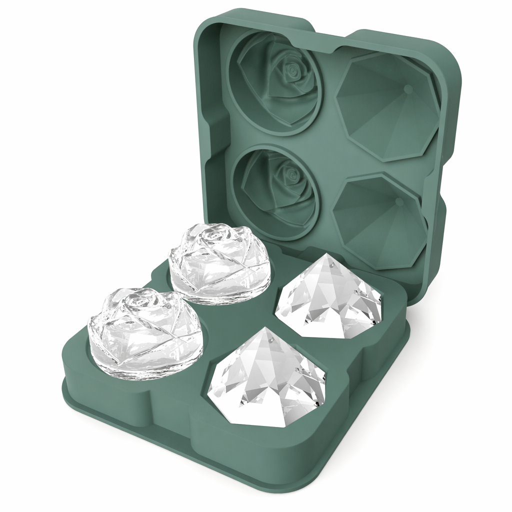 Diamond Rose Ice Cube Mold Maker Default