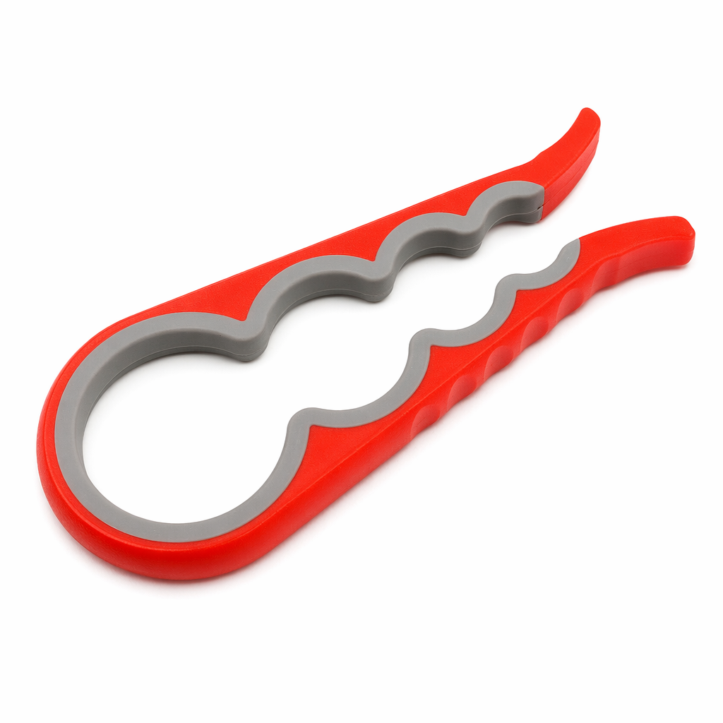Wholesale Set of 2 Bottle Cap Openers with 4 Functions Red