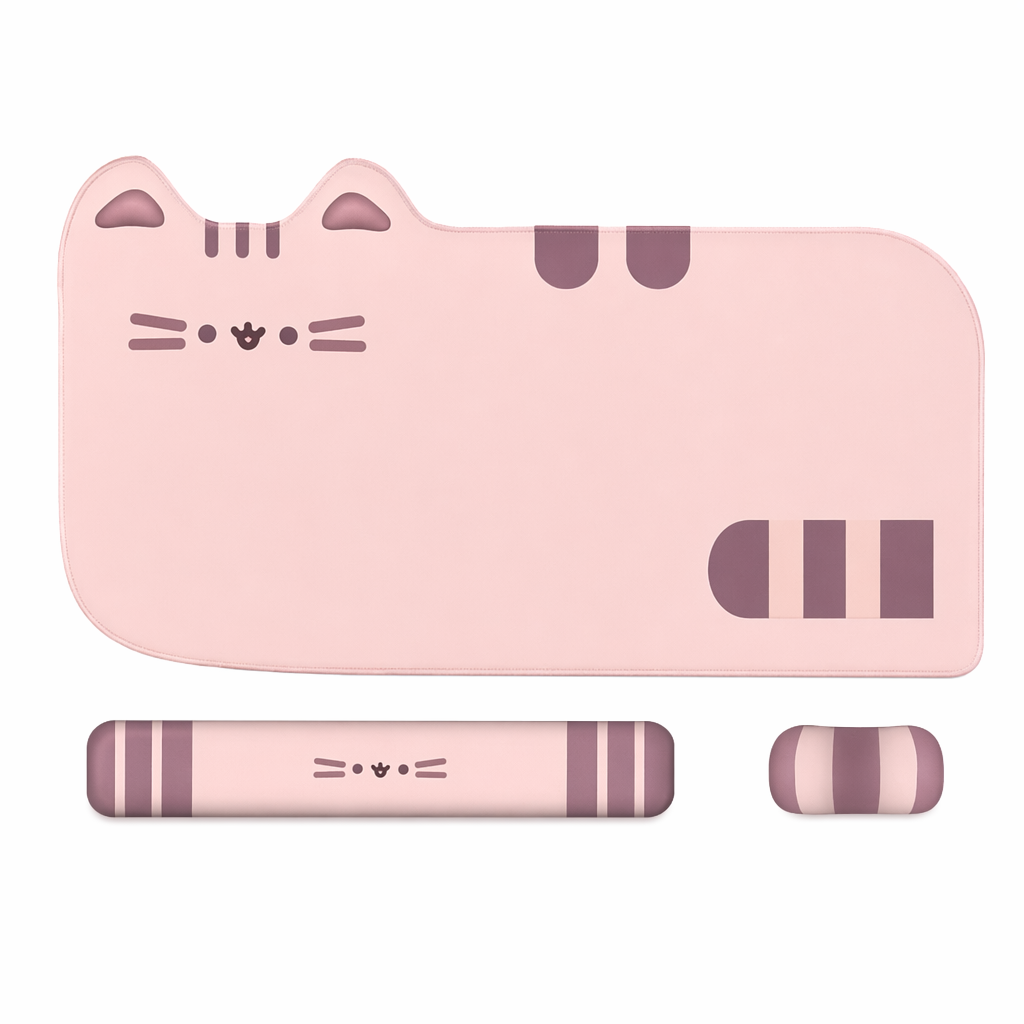 Cute Cat Gaming Mouse Mat Set A