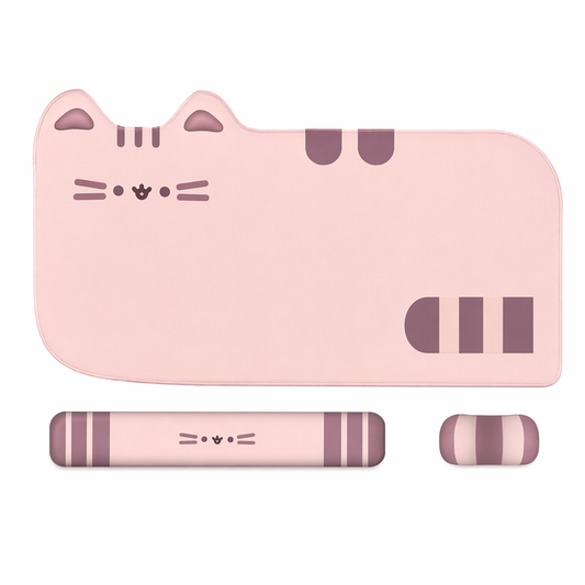 Cute Cat Gaming Mouse Mat Set A