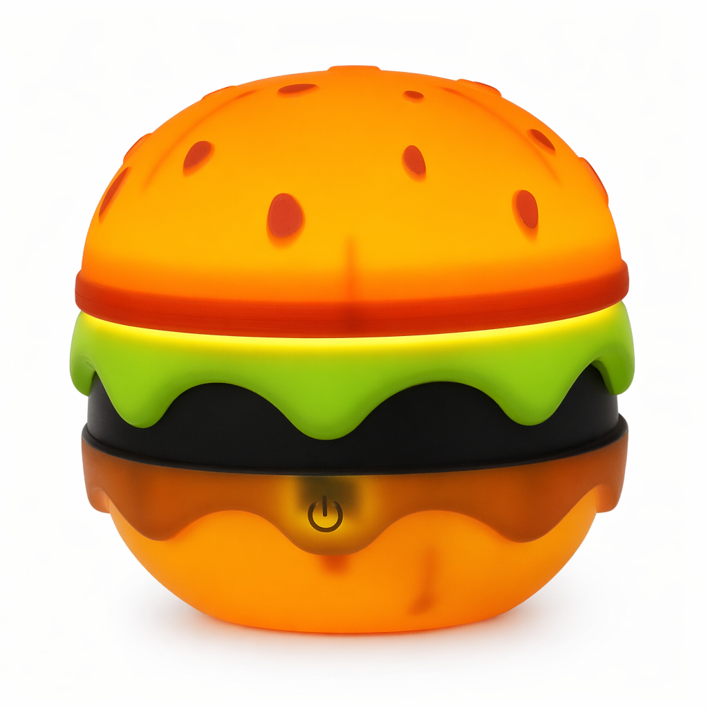 Burger LED Night Lights with Whimsical Charm Default
