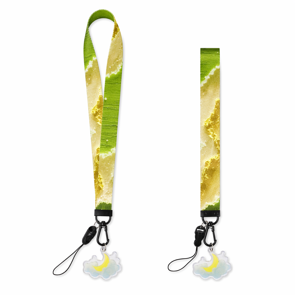 Sky Lanyard Keychains with Cloud Charm Matcha