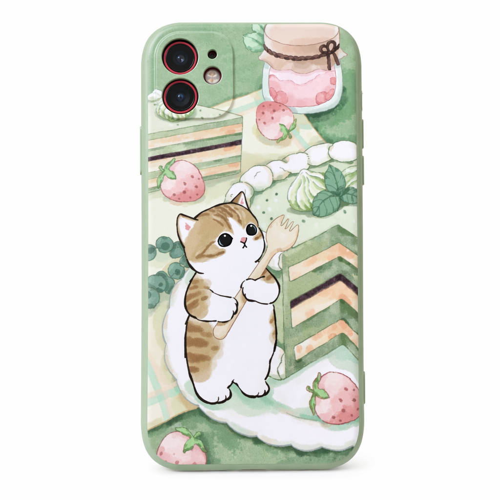 Pastel Cat iPhone Cases with Protection Default Title