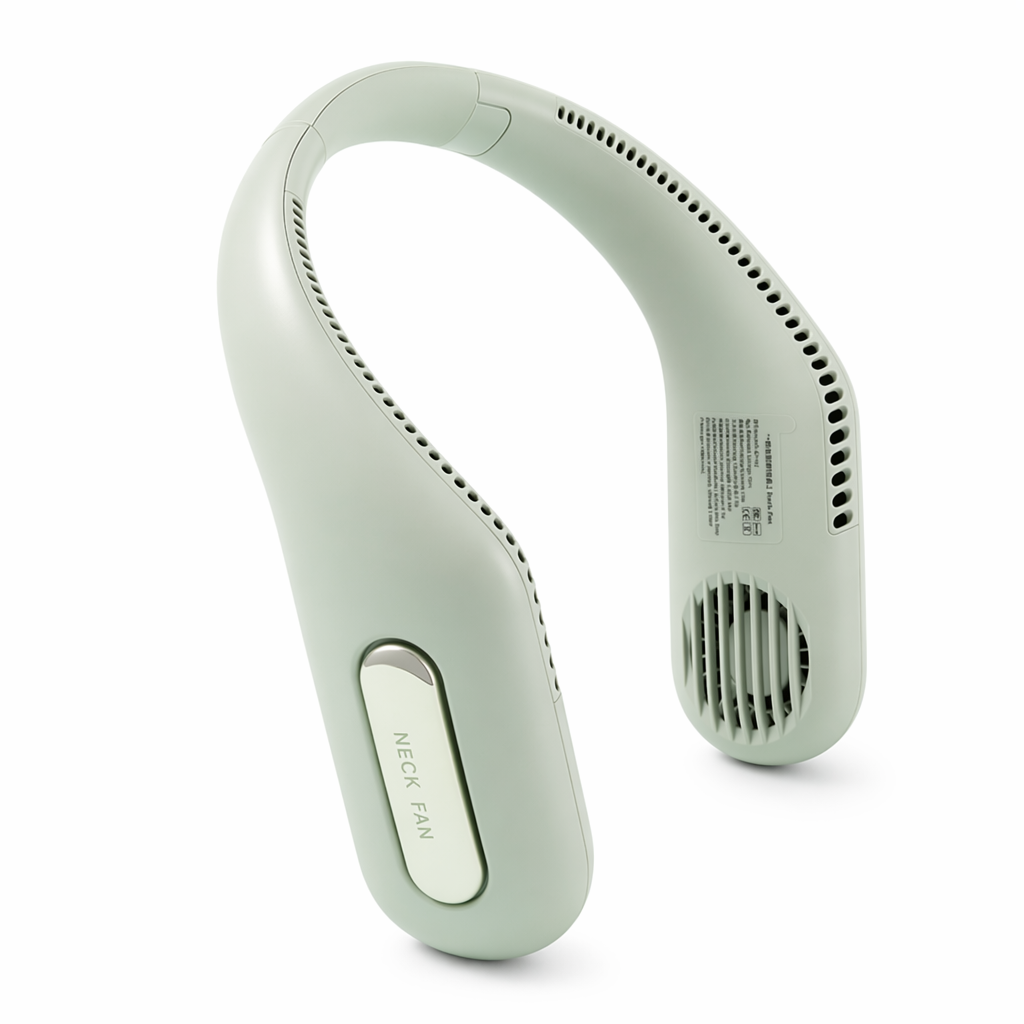 Bladeless Portable Neck Fan with Rechargeable Battery Blue