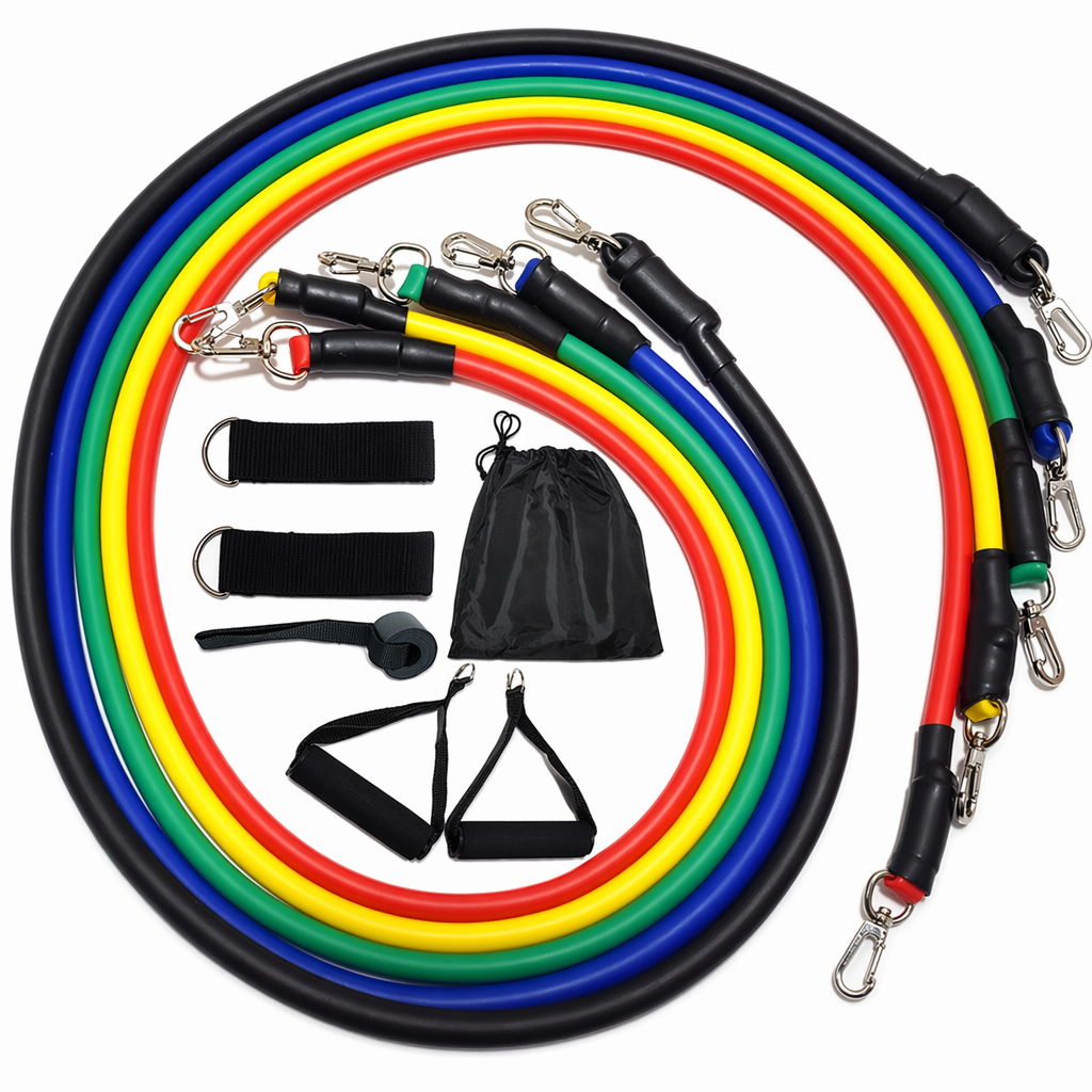 11 PCS Fitness Resistance Band Set for Home Workouts Default