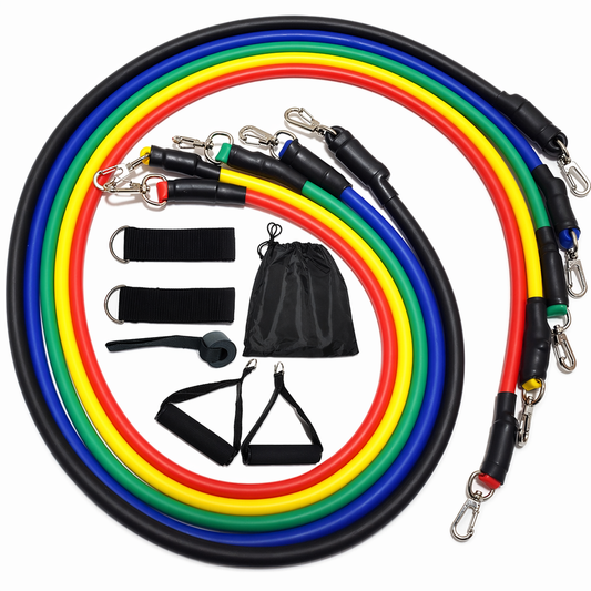 11 PCS Fitness Resistance Band Set for Home Workouts Default