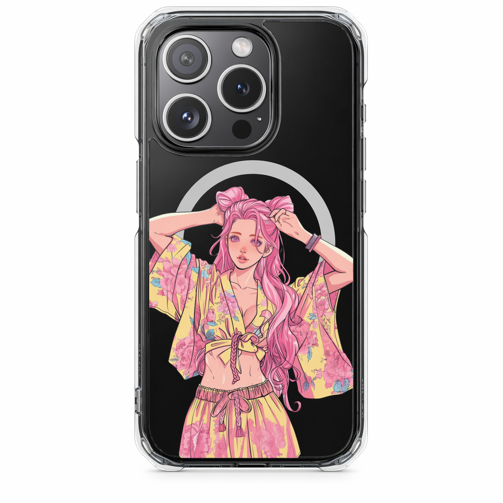 Anime Girl Magnetic Case for iPhone - A Case That Showcases the Charm of Anime on Your iPhone Default