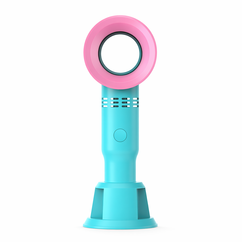 Mini USB Desk Fan with 3 Speeds light blue