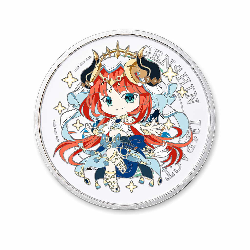 Genshin Impact Collectible Coins with Case Nilou