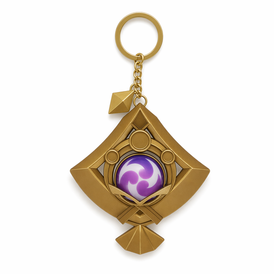 Yae Miko Vision Keychain: Glow-in-the-Dark Default