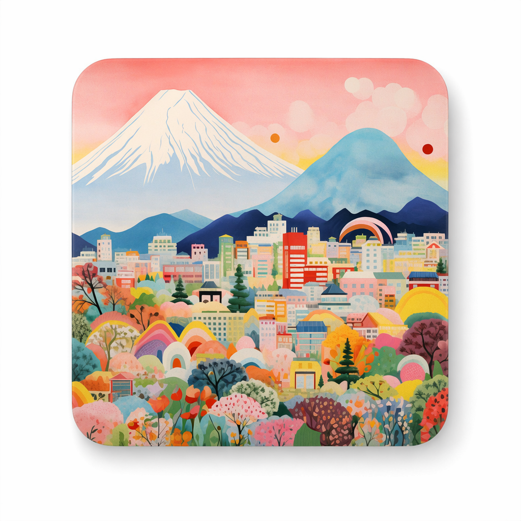 Mount Fuji Skyline Set of Four Coasters Default