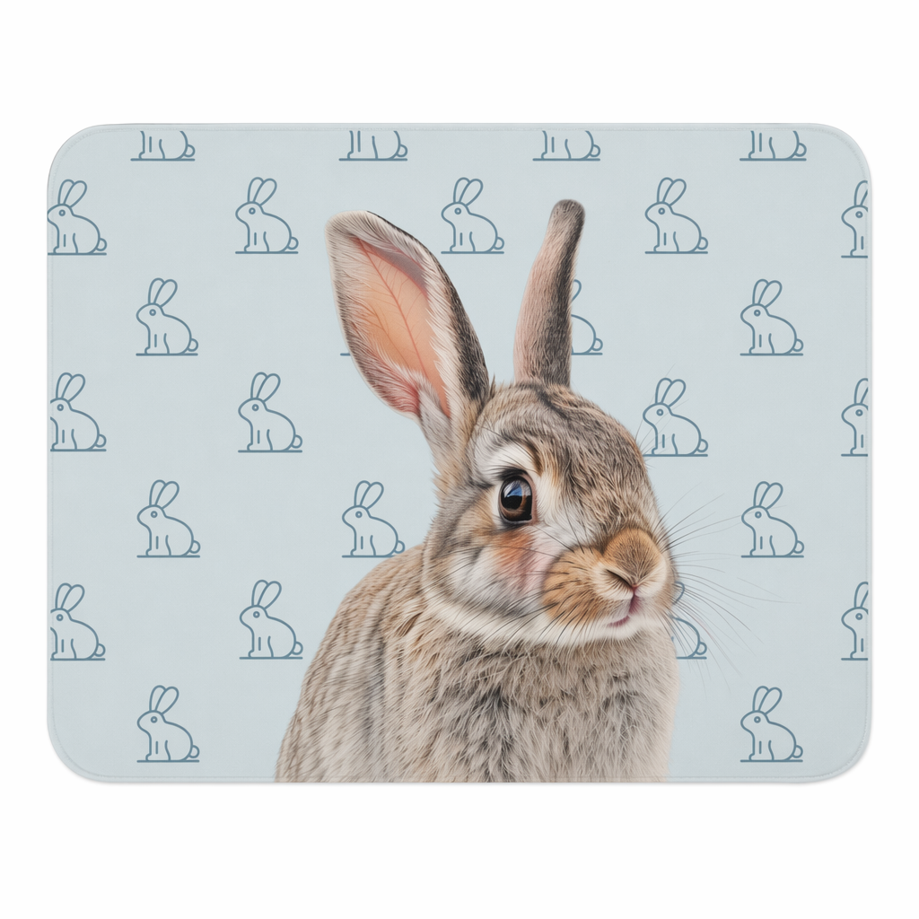 Rose Bunny Desk Mat Default