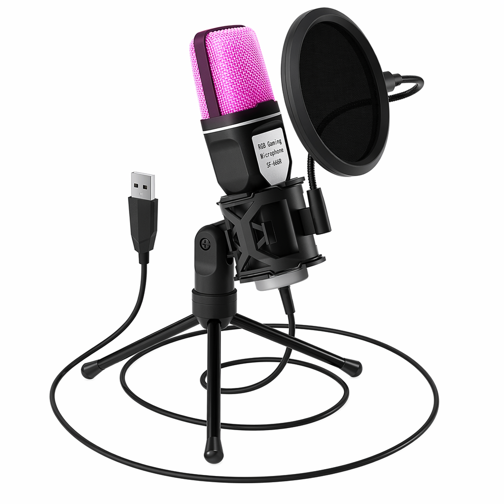 Gaming Desktop Microphone with RGB Default