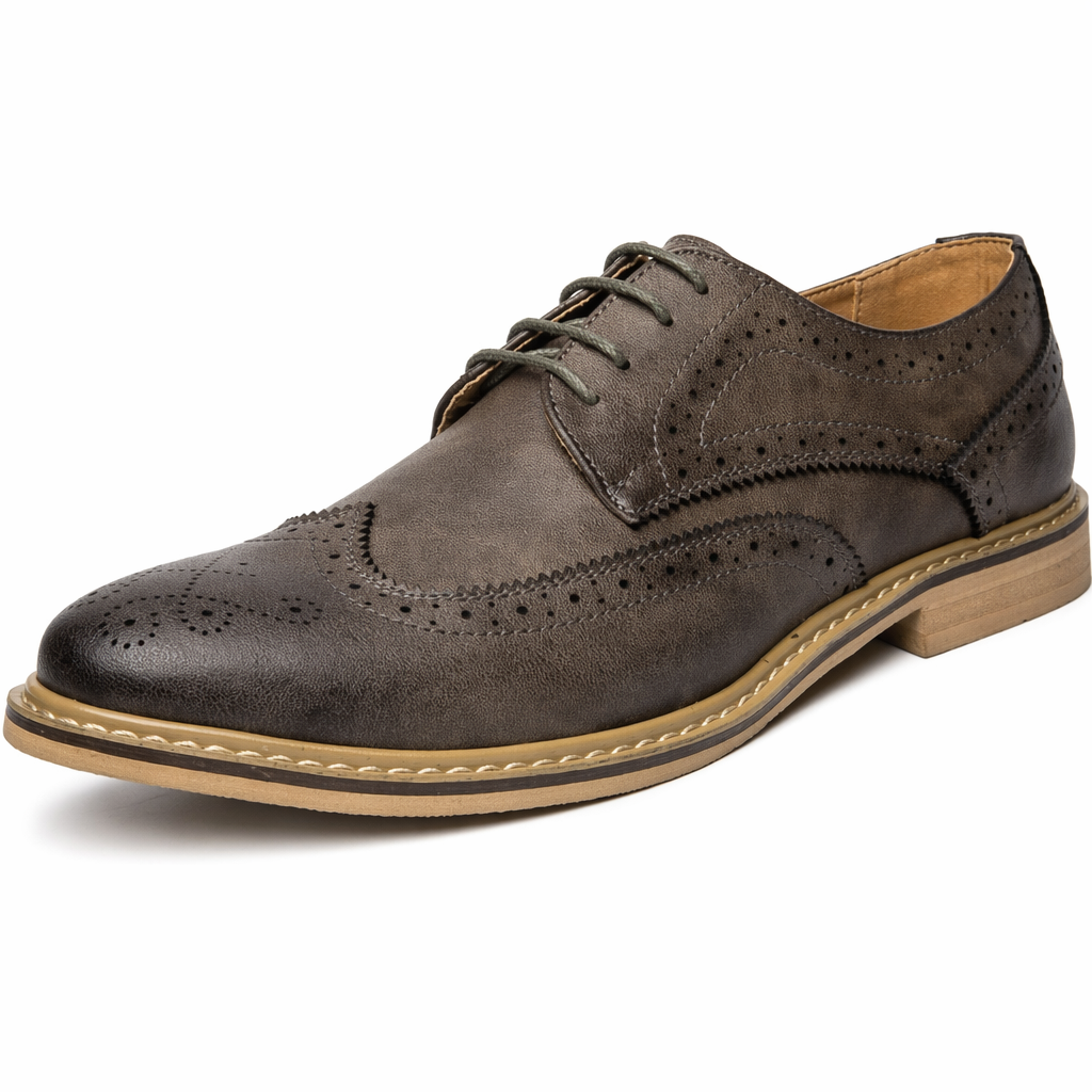 Stylish Male Dress Shoes Gray