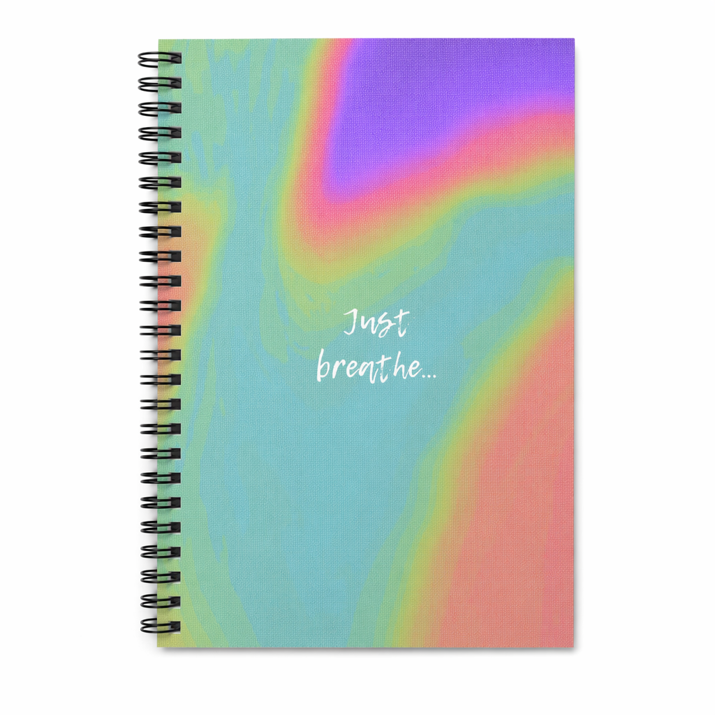 Spiral Notebook with Inspirational Breathing Quote Default