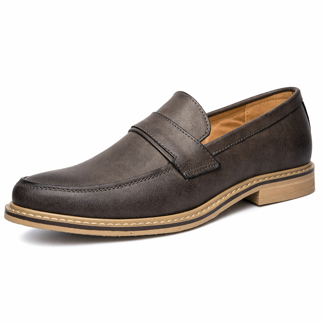 Everyday Slip On Shoes for Men's Business Casual Attire Gray